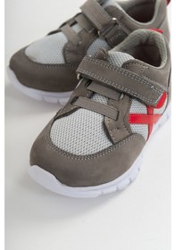 Resim Mnpc Unisex Gri Deri Ortopedik Destekli Spor Ayakkabı-Gri (531051605) 