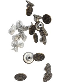 Resim Kot Düğmesi 10 veya 25 adet (14mm veya 17mm kot düğmesi) - 17mm / 25 adet 