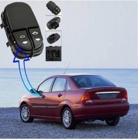 Resim CRN Ford Focus 1 Cam Dügmesi Sol Çiftli 1998--2005 366665998 