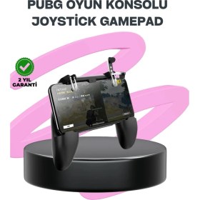 Resim Zenvia Pubg Mobile Için Tetikleyicili Joystickli Telefon Gamepadi 