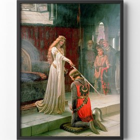 Resim epiqart Şövalye ve Sadakati - Siyah Çerçeve 