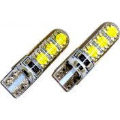 Resim Carub 12V T10 Ampul 6 LED Smd 10W Canbus Silikon Beyaz BR0405539 
