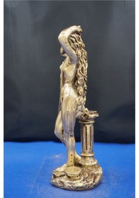 Resim Afrodit Mitolojik Tasarım Heykel - 27 Cm Ev Ofis Dekoratif Hediyelik Aksesuar Biblo Altın 