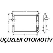 Resim 1.3 Radyatör Albea Palio 51806901 5171812 