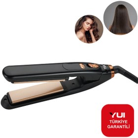 Resim Yui Kb2006 Seramik Plaka Led Ekran Mini Saç Düzleştirici Şekillendirici Maşa 