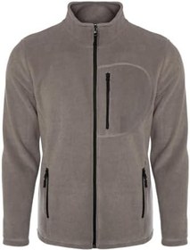 Resim Ghassy Co. Erkek Pro Rüzgar Geçirmez 5 Cepli Outdoor Tam Fermuarlı Polar Ceket 