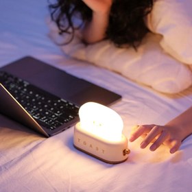 Resim Sarı Sevimli LED Tost Masa Lambası 