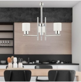 Resim Odesa 3 Lü Krom Kaplama Modern Yatak Odası Mutfak Salon Avize 