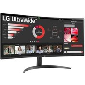 Resim LG 34" 34WR55QC-B 100 Hz WQHD 3440X1440 (Dp+Hdmı+Usb-C) Freesync Curved Gaming Monitör 