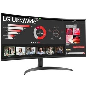 Resim LG 34" 34WR55QC-B 100 Hz WQHD 3440X1440 (Dp+Hdmı+Usb-C) Freesync Curved Gaming Monitör 