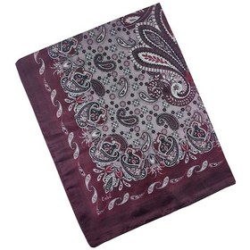 Resim Mim Eşarp Enba Etnik Desenli Soft Pamuklu Şal 75x190 Cm Bordo 