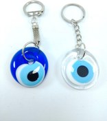 Resim Ennea Art Saydam Nazar Boncuğu Anahtarlık El Yapımı Cam Anahtarlık/araba Dikiz Ayna Süsü Hediyelik Set 