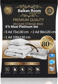 Resim Vakum Hurcu 6'lı Maxi Platinum Set Vakumlu Hurç Vakumlu Poşet (9) 