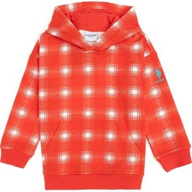 Resim U.S. Polo Assn. Kız Çocuk Nar Çiçeği Kapüşonlu Sweatshirt 50298178-VR239 