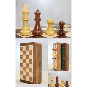 Resim Ozcmax Mıknatıs Taşlı Ahşapp Katlanabilir Kutulu Satranç Seti 12.5 cm 