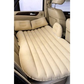 Resim Araç-Karavan-Çadır Şişme Yatak Araba Arka Koltuk Yatağı + Şişirme Pompası 