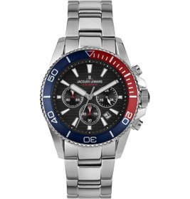Resim Jacques Lemans 1-2206j Lıverpool Dıver Erkek Kol Saati Gümüş - Mavi 