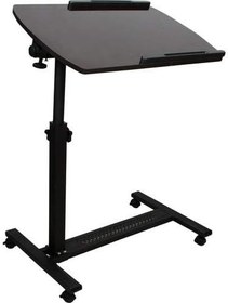 Resim Portatif Ayarlanabilir Yükseklik ve Eğim Ayarlı Tekerlekli Bilgisayar Laptop Sehpası 