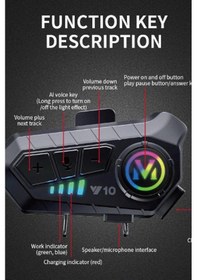 Resim Y10 Kask Kulaklık Motosiklet Kulaklık 5,3 Intercom Motorsiklet Kulaklık 