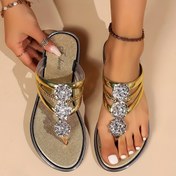 Resim Kalp Desenli Kadın Moda Açık Burunlu Sandaletler, EVA Malzeme, Günlük Giyim için Kaydırmalı Düz Sandaletler, Plaj ve Yaz Kıyafetleri 