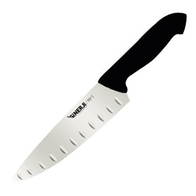 Resim Sinerji Protrend No 2 Plastik Saplı Oluklu Şef Bıçağı, 20.5 cm, Siyah 