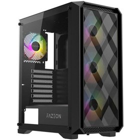 Resim FAZEON F4 650W 80PLUS Bronze Mesh 4X120MM Argb Fanlı E-Atx Bilgisayar Kasası 