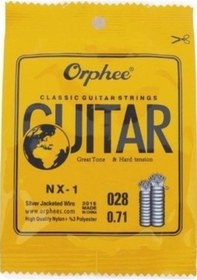 Resim Orphee Nx-1 Klasik Gitar İçin 1. Tel Mi Teli-10 Adet-Pena 