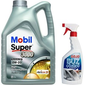 Resim Mobil Super 3000 Formula F 0W-30 Motor Yağı 4 L + Gojo Cam Buz Çözücü 