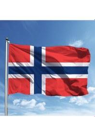 Resim Norveç Bayrağı 100 150 Cm Tek Ebat 