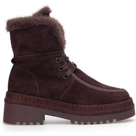 Resim Guja 25k433 Kadın Hakiki Deri Klasik Bot Kahverengi Kahverengi 