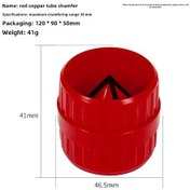 Resim Wezone Kırmızı Bakır Boru Köşe Kesici - Plastik Su Boruları İç/harici Testere, Zımpara, Telliği Kaldırma Aleti 