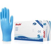Resim Beybi Nitril Pudrasız Mavi Eldiven 100 Adet 