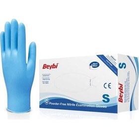 Resim Beybi Nitril Pudrasız Mavi Eldiven 100 Adet 