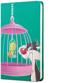 Resim TWEETY SERT KAPAK MINI DEFTER KAFES YESIL 