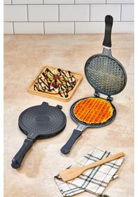Resim Polochef Döküm Waffle Tavası Bakalit Sap 