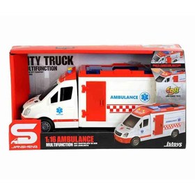 Resim Canem Oyuncak Sesli Işıklı Sürtmeli Ambulans JS126 
