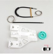 Resim Audi A4 S4 B8 8K 2008-2015 4/5 Kapı İçin Arka Sağ Cam Kriko Seti 