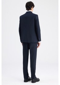 Resim D's Damat Ds Damat Regular Fit Koyu Lacivert Düz Takim Elbise 6he05ob35588m 103 