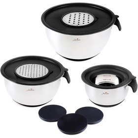 Resim Jumbo Globe Plus 3'lü Saklama Kabı Siyah 