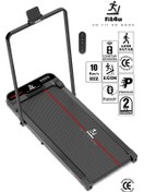 Resim Ce Belgeli, Bluetooth Uygulama Eğim Ayarlı Uzaktan Kumandalı 10km Hız Katlanabilir Koşu Bandı 