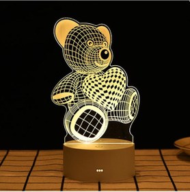 Resim Geeroyoo Usb Şarjlı 3d Hayvan Şekilli Çocuk Gece Lambası - El Anahtarlı, Renk Değiştirilebilir, Yatak Başı Dekoru Diğr 