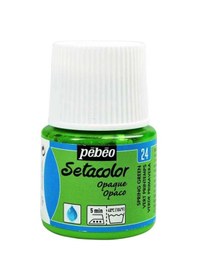 Resim Setacolor Kumaş Boya Opak 45ml Şişe Spring Green Nocolor 