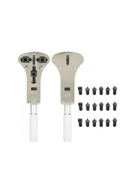 Resim Wezone Saat Arka Kapağı Açıcı Takımı - Çelik Alaşım, 17-37mm Vida Tipi Saatler İçin, Kaymazsız Kürlü Kolu Ve 3 Konumda Sabitleme Özelliği 