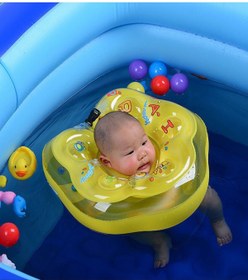 Resim RICHIE Müzikli bebek yüzme simidi bebek boyun simidi sarı 