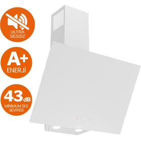 Resim Ferre FryArt & Buharlı Focus Sessiz Davlumbaz Elektrikli Beyaz Ank. Set (D078-SA + MS261 + QEP64CB) 