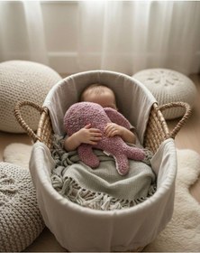 Resim Teddy Sevimli Balina Bebek/çocuk Uyku Arkadaşı Pembe/beyaz Pembe 