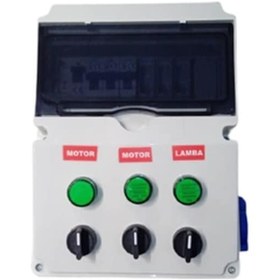 Resim Havuz Kumanda Panosu 2 Pompa 1 Grup Lamba Kaçak Akım Rölesi, Zaman Saati Monofaze-toptancıyızbiz 