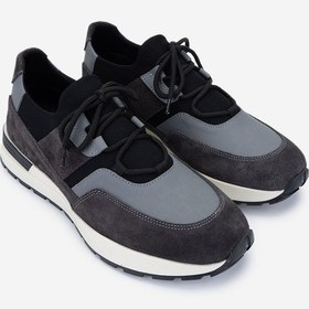 Resim Valmenti Erkek Hakiki Deri Sneakers & Spor Ayakkabı 1093 1235 Erk Ayk Y25 Syh/grı Bsk Siyah 