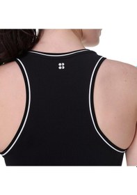 Resim Sweaty Betty Sweaty Betty Athlete Crop Seamless Workout Kadın Siyah Koşu Tişört Blk Siyah 
