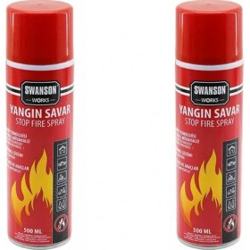 Resim İsmiyle Al 2 Adet Yangın Söndürücü - Yangın Savar Sprey 500ML + 500 ml Ev - Ofis - Oto Araç Ateş Boğ 